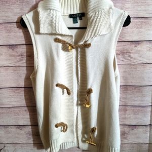 100% Cotton knit Lauren by Ralph Lauren vest